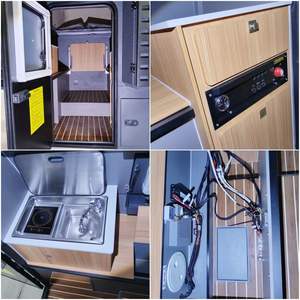 Canyossoar 2025 Roulotte da Viaggio Moderna in Alluminio Leggero, <span class=keywords><strong>Camper</strong></span> Off-Grid per Campeggio all'Aperto, Rimorchiabile per Pickup con Sollevamento Manuale del <span class=keywords><strong>Tetto</strong></span> - Product Image 6