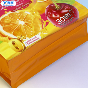 Sachet en aluminium à fond plat à huit soudures OEM, anti-odeur, en Mylar, pour protéines de lactosérum, poudre de fruits et suppléments vitaminiques - Product Image 5