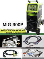 Machine à souder MIG à double impulsion SANYU Industry 300P pour l'aluminium et l'acier inoxydable, soudeuses à arc protégé par un gaz, à inverseur
