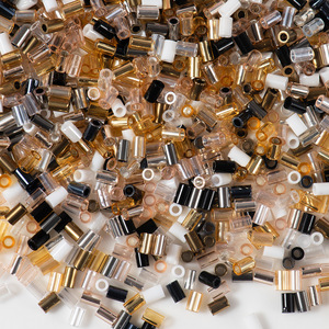 자수용 2.3*3.8mm 유리 튜브 비즈 자수 기계용 보석 제작 팔찌 제작 헤어 바느질 공예 - Product Image 1