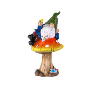 Statue en résine naine à barbe blanche peinte à la main thème d'amour écologique ornements <span class=keywords><strong>de</strong></span> <span class=keywords><strong>jardin</strong></span> <span class=keywords><strong>de</strong></span> bienvenue transfrontaliers décorations pour - Product Image 6