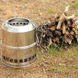 Réchaud à gaz extérieur Réchaud de camping pliant à bois portable Réchaud de randonnée pour la randonnée en plein air