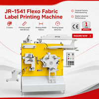 Machine d'impression flexographique industrielle à performance stable, largeur d'impression 155 mm, modèle d'usine d'origine JR-1541, pour étiquettes textiles, certifiée CE