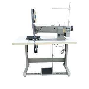 Machine à coudre industrielle robuste à double aiguille et triple entraînement pour le cuir, idéale pour l'ameublement, les intérieurs de voiture et les tentes. - Product Image 2
