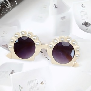 Lunettes de soleil anti-UV pour enfants Lunettes de protection solaire d'été Lunettes mignonnes Shell Pearl Eyewear - Product Image 5