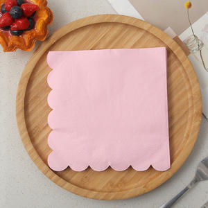 Serviettes biodégradables à bords festonnés, serviettes en papier personnalisées imprimées pour les cocktails, les réceptions et les événements - Product Image 2