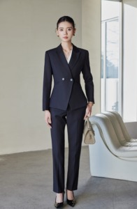Traje Formal para Cajero de Banco, Combinación de Colores Calmos, <span class=keywords><strong>Blazer</strong></span> Formal, Traje de Poliéster de Alta Densidad, Uniforme de Recepción para Hotel - Product Image 4