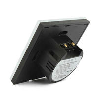 Interrupteur tactile mural intelligent à 2 boutons, 100-240V AC, 10a, miroir, lumière led, Standard EU, haute qualité
