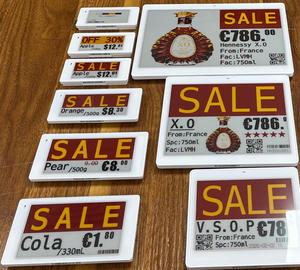 ป้ายราคาอิเล็กทรอนิกส์แบบดิจิทัลสำหรับร้านค้า พร้อมหน้าจอ E-Ink ขนาด 2.6 นิ้ว ระบบแสดงผล RFID  เชื่อมต่อ Wifi สำหรับสายการผลิตนม Esl - Product Image 1