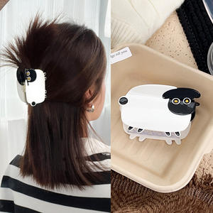 مشبك شعر من الأسيتات على شكل حيوانات كرتونية من YJL، مشبك شعر لطيف على شكل خنزير أو خروف، مشبك شعر مخصص للنساء والفتيات - Product Image 6