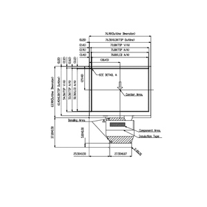 Tianma 3,5 "320x240 Pantalla <span class=keywords><strong>LCD</strong></span> Táctil resistiva de 4 cables TM035KBH02 Pantalla de instrumentos Módulos <span class=keywords><strong>LCD</strong></span> de 3,5 pulgadas - Product Image 3