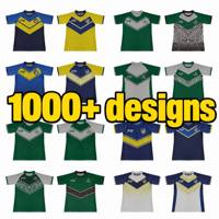 Maillot de rugby vintage personnalisé en polyester sublimé FQ pour homme, style Maori, avec logo et nom d'équipe, idéal pour le terrain et la ligue.