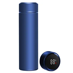 Termômetro de vácuo garrafa de água inox, termômetro de aço inoxidável botella de água
