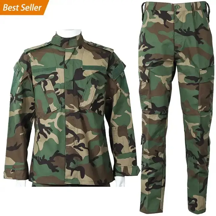 SIVI Camouflage Tactical Security ACU Suit Shirt And Pantsl Sets Outdoor Hunting Clothes Assault Combat Uniform