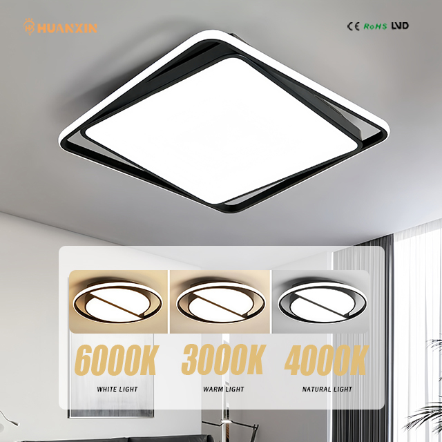 Square Ceiling Lamp Indoor Home Lighting Dimming Design Nordic Ceiling Lighting Living Room Bedroom Led Ceiling Light