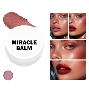 Palette de maquillage 3-en-1 à base de plantes, légère, douce et naturelle, pour les joues, les yeux et les lèvres, avec fini mat, protection solaire et résistante à l'eau - Product Image 1