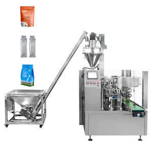 Machine d'emballage de poudre, sac autoportant, doypack, fermeture éclair, machine d'emballage pré-fabriquée - Product Image 1