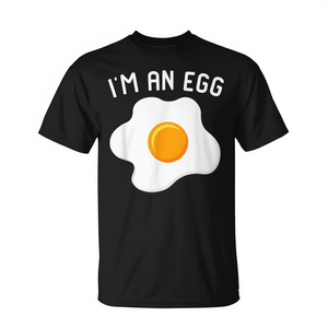 T-shirt « I'm An Egg Fried Egg », cadeau d'Halloween, taille adulte - Product Image 2