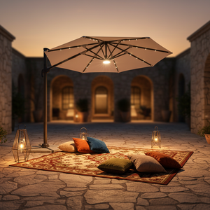 Parasol solaire d'été pour extérieur, jardin, patio, plage, LED étanche, résistant, 2m, 2,5m, 3m - Product Image 5