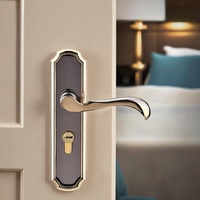 2025 moderne chaud Style européen intérieur chambre salle de bain maison serrure de porte avec poignée muette matériau en acier allié pour hôtels