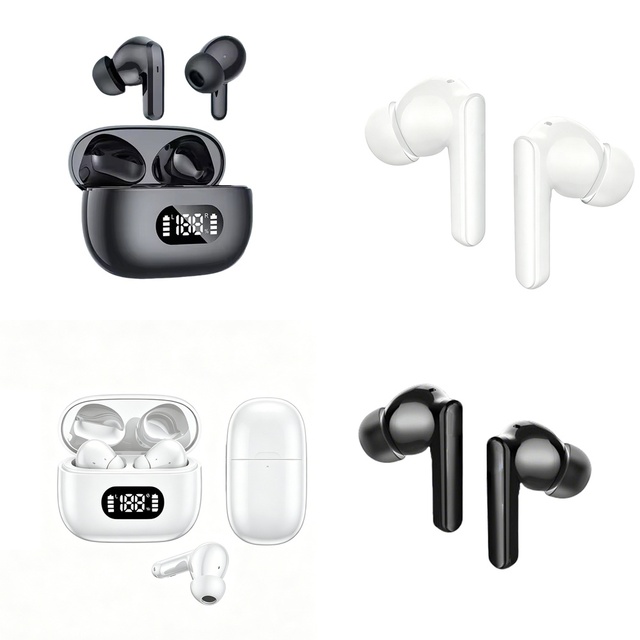 2026 New Arrival Wireless Headphones Deep Bass Stereo Audio Mic LED Power Display Digital Case for iPhone Android Xiaomi