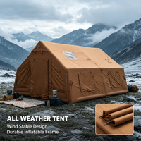 Carpa Inflable para Acampar con Tecnología de Oscurecimiento, 6 Personas, Ventanas de Malla Opaca, Tamaño Personalizado, Protección Contra Insectos en Verano