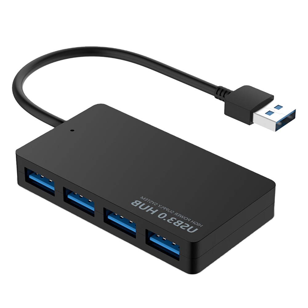 ポータブルUSBハブスーパースピード4ポートUSBハブデータ充電USB3.0ハブPCラップトップ用Macノートブックデスクトップ用