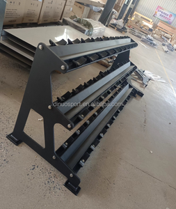 Rastrelliera per Manubri a 3 Livelli ad Alta Capacità per Palestre, Contiene 15 Paia di Manubri Rotondi ed Esagonali, Accessori da <span class=keywords><strong>Palestra</strong></span> - Product Image 4