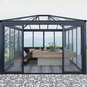 <span class=keywords><strong>Solarium</strong></span> de aluminio exterior moderno personalizado para Villa Hotel almacén y apartamento - Product Image 5