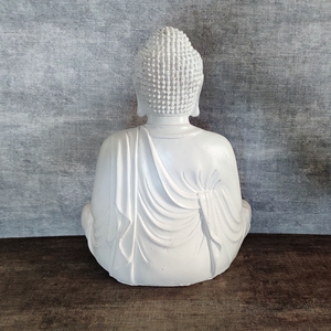 Adornos de Buda de resina de jardín al por mayor estatuas de Buda sentado de resina blanca <span class=keywords><strong>estilo</strong></span> <span class=keywords><strong>Zen</strong></span> decoración del hogar - Product Image 2