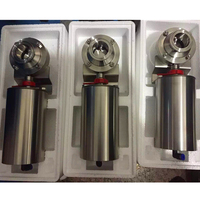 Vanne papillon sanitaire en acier inoxydable de type APV avec actionneur pneumatique pour l'eau 0~16 bar