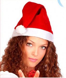 Chapeau de Noël pour adultes rouge et blanc en non-tissé de haute qualité, très vendu en 2018 - Product Image 6