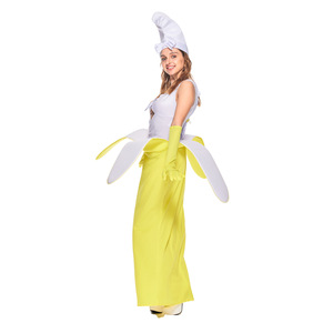 Robe de soirée costume de banane pour femme adulte, robe de cosplay avec chapeau et gants en tissu polyester, offre ODM - Product Image 3