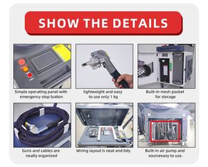Tiên Tiến Pulze 300 W Xách Tay 500W 1000W 3000W Sơn Tước 300 Watt Giá Laser Máy Làm Sạch Gỉ Loại Bỏ - Product Image 5