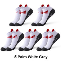 Chaussettes de sport basses personnalisées avec logo, soutien de la voûte plantaire et languette de talon, pour la course et la gym, pour hommes et femmes, OEM ODM, vente en gros