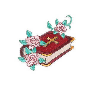 Parche Bordado con Hilo <span class=keywords><strong>de</strong></span> Poliéster para Computadora Duoku, Accesorios para Prendas, Formas <span class=keywords><strong>de</strong></span> <span class=keywords><strong>Cruz</strong></span>/Biblia/Manos en Oración - Product Image 5