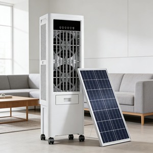 Enfriador de Aire Evaporativo Portátil con Energía Solar, 220-240V, 280W, 50L, Bajo Ruido, Ahorra Espacio, para 40-80 Personas ㎡   Sala de Estar/Dormitorio EY - Product Image 2