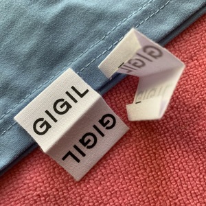 Étiquette en coton biologique pliée à la main pour couverture de livre, étiquette en coton biologique pliée à la main pour chemise - Product Image 2