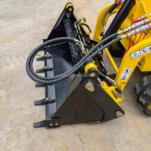 COUGARS Godet multifonction 4 en 1 pour mini-chargeuse compacte, avec grappin et lame de bouteur, ouverture à 106 degrés, logo personnalisé OEM - Product Image 6