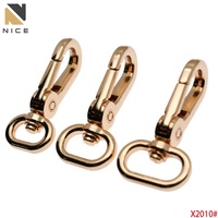 Mousqueton pivotant en métal, fermoir à gâchette en alliage de zinc, accessoires pour laisse de chien et sangle de sac à main, vente en gros