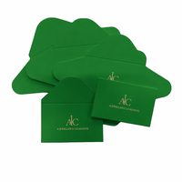 Enveloppe d'expédition pour catalogue de bijoux, en papier jaune vif, avec logo personnalisé par marquage à chaud, style occidental, couleur OEM sur mesure