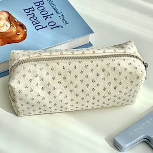 Étui à crayons floral petit et charmant de conception nouvelle, simple et spacieux, sac de papeterie pour étudiants, doux et jeune - Product Image 2