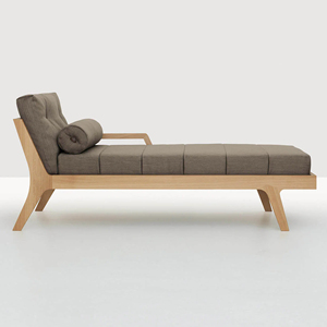 Tumbona de Madera de Teca con Cuerda y Cojín para Playa, Piscina, Jardín, Exterior - <span class=keywords><strong>Tria</strong></span> - Product Image 1