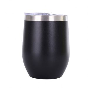 Powder Coat Anti-Slip Exterior Design Egg <b>Cup</b> Tumbler 12Oz <b>Reusable</b> Eco Friendly <b>Cup</b> Housewarming Gift Choice ASM09 - Product Image 3