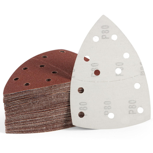 Lixa do Mouse Lixa 11-<span class=keywords><strong>H</strong></span> 40/60/80 Grit Detalhe Lixa Palm Lixadeira Papel Gancho e <span class=keywords><strong>Loop</strong></span> Lixadeira Almofadas Folhas de Lixa Triangulares - Product Image 3