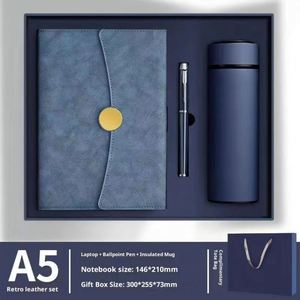 Promotional Luxury Business Gifts Box Set A5 Notebook USB Flash Drive Pen Set Customized Color Logo Embossed Modern Office - Product Image 4