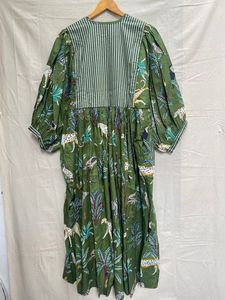 Robe longue en coton pour femmes, douce et respirante, idéale pour l'été, avec emballage personnalisé, provenant d'un fournisseur indien. - Product Image 2