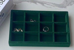 Forte nhung trang sức hiển thị khay phụ kiện Pallet cho vòng mặt dây chuyền bông tai vòng cổ hộp cao cấp cho lưu trữ đồ trang sức - Product Image 5