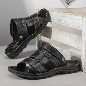 Men's Arch <b>Support</b> Steel <b>Toe</b> Breathable Waterproof Outdoor Sports Sandals - Product Image 1