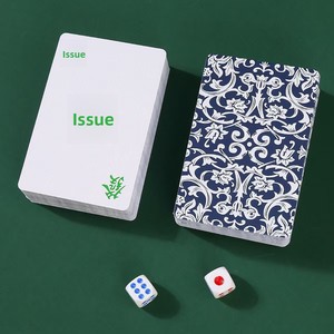 [Grille de tri gratuite] Jeu de cartes de <span class=keywords><strong>Mahjong</strong></span> de 144 pièces, en boîte, portable pour la maison et les voyages, papier de <span class=keywords><strong>Mahjong</strong></span> extra-épais dédié - Product Image 4